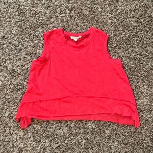 Kids Sleeveless Red Tank Top